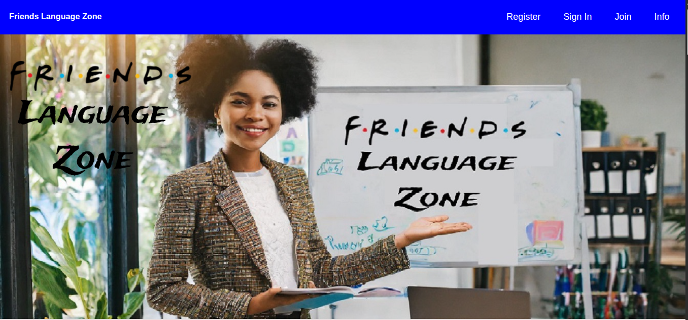 Language School Landing Page